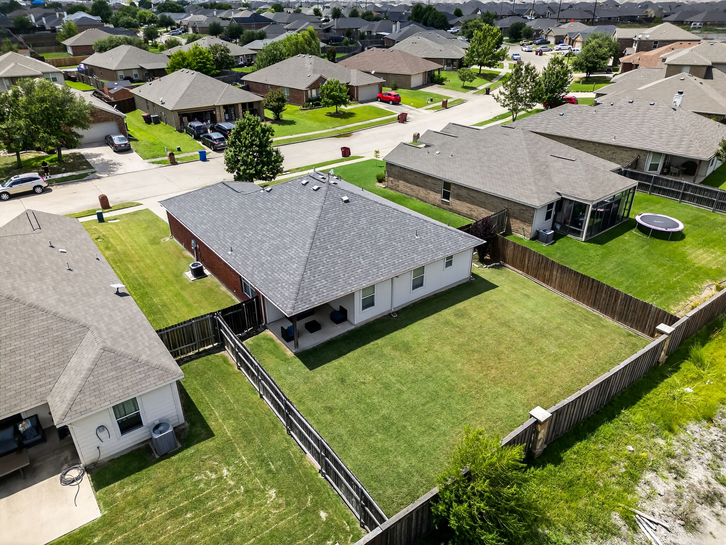 Aerial of the home from the front